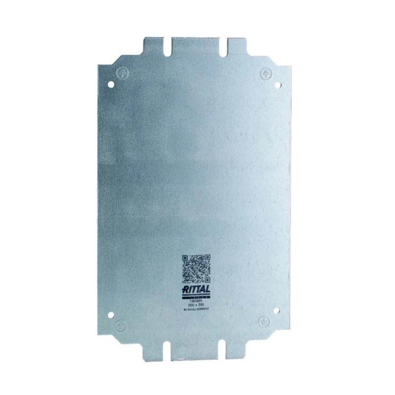 Rittal Sheet Steel Zinc Plated Enclosure Accessory Mounting Plate 175mm x 285mm for KX Series 1563800