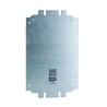 Rittal Sheet Steel Zinc Plated Enclosure Accessory Mounting Plate 175mm x 285mm for KX Series 1563800