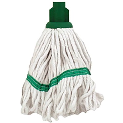 RS PRO Yarn Green Mop Head, Blended Cotton, 350 mm, Screw Fit, 201-9577