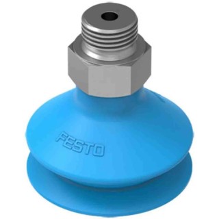 Festo 40 mm Bellows Polyurethane Suction Cup G 1/4 Thread, 60N Holding Force, VASB-40-1/4-PUR-B