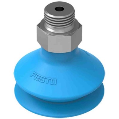Festo 40 mm Bellows Polyurethane Suction Cup G 1/4 Thread, 60N Holding Force, VASB-40-1/4-PUR-B