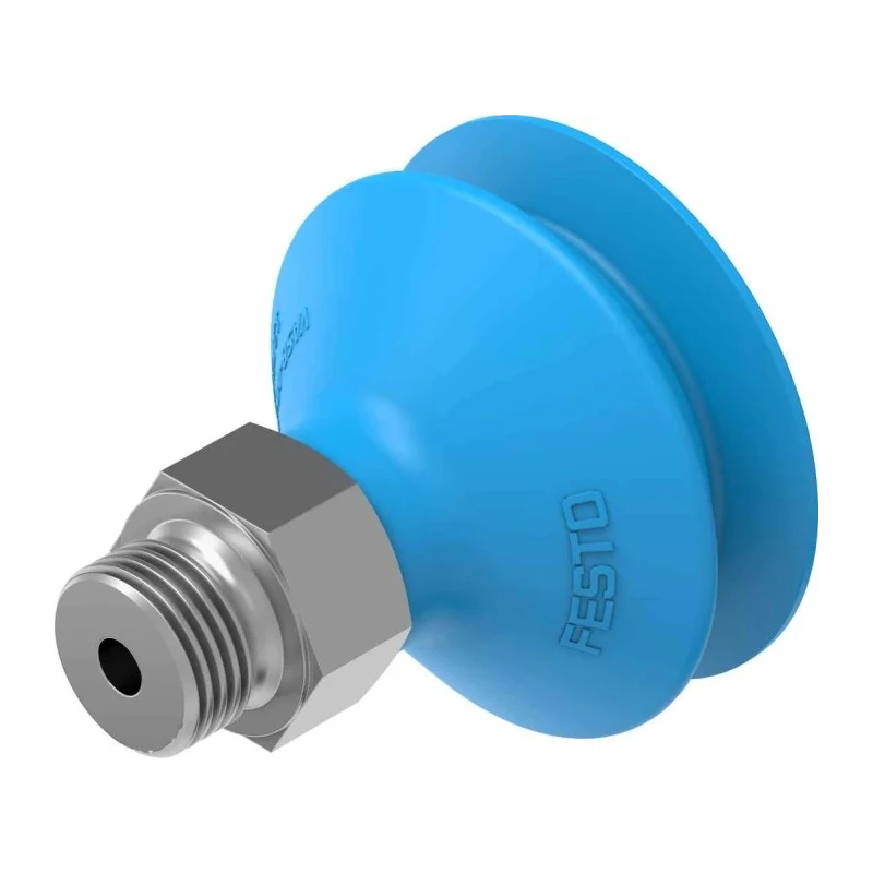 Festo 40 mm Bellows Polyurethane Suction Cup G 1/4 Thread, 60N Holding Force, VASB-40-1/4-PUR-B