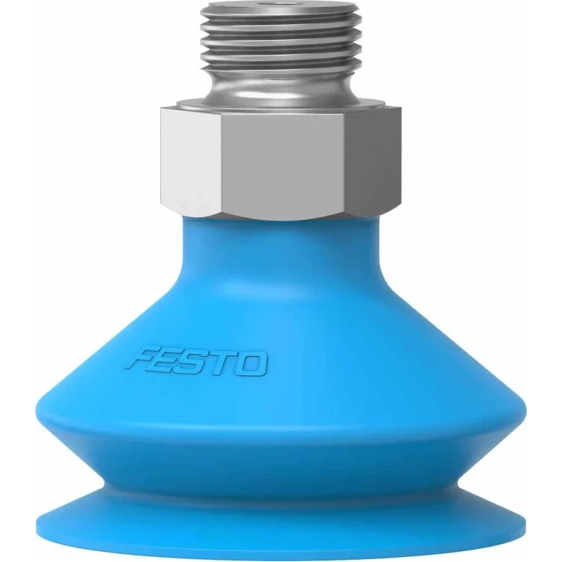 Festo 40 mm Bellows Polyurethane Suction Cup G 1/4 Thread, 60N Holding Force, VASB-40-1/4-PUR-B