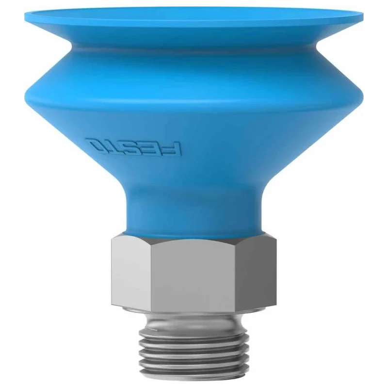 Festo 40 mm Bellows Polyurethane Suction Cup G 1/4 Thread, 60N Holding Force, VASB-40-1/4-PUR-B