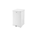 Rubbermaid Commercial Products Defenders Pedal Waste Bin 95L Galvanised Steel White FGST40EPLWH