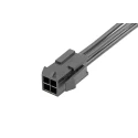 Molex Wire to Board Cable Micro-Fit 3.0, 4 Way Male to 4 Way Male, 600 mm, 300V Nylon Black 2147572043