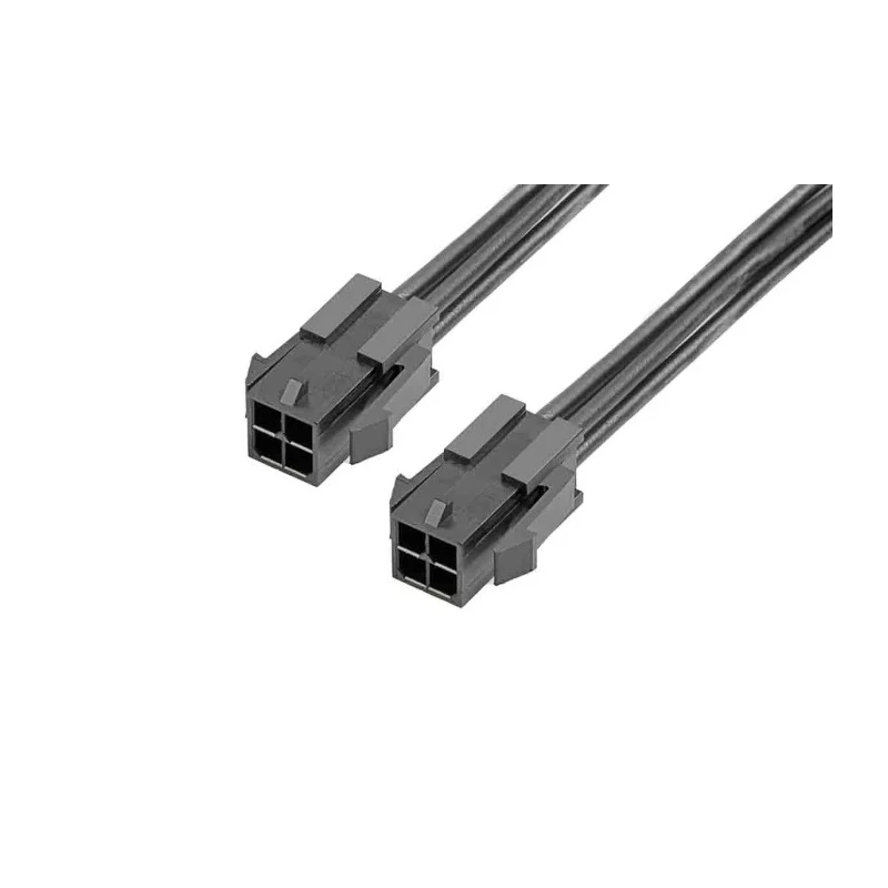 Molex Wire to Board Cable Micro-Fit 3.0, 4 Way Male to 4 Way Male, 600 mm, 300V Nylon Black 2147572043