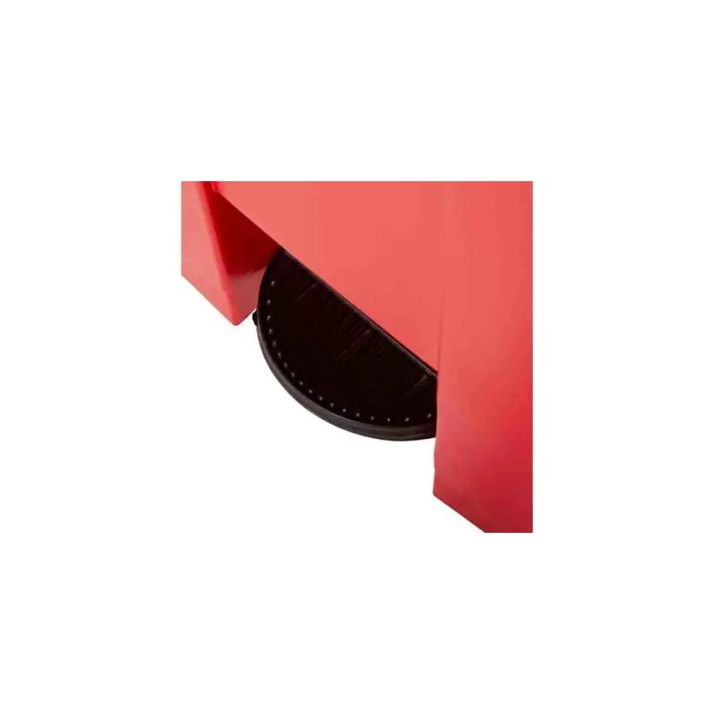 Rubbermaid Commercial Products Legacy Step-On Plastic Waste Bin, Pedal Lid, Red, 68L, FG614500RED