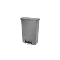 Rubbermaid Commercial Products Slim Jim 90L Grey Pedal Resin Waste Bin 1883606