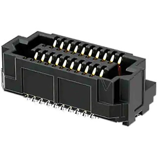 Samtec Vertical Surface Mount PCB Socket 10-Contact 4 Row 0.635 mm Pitch Solder ADF6