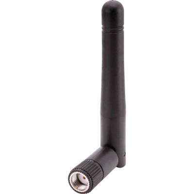 Linx Whip WiFi Antenna, Dual Band, External, Dipole, RP-SMA Male, 2.45–5.5GHz, Omni-Directional, LCD Series ANT-DB1-LCD-RPS