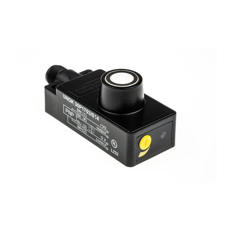 Baumer Block Ultrasonic Proximity Sensor, M12 x 1, 1000 mm Range, 200 mA PNP, 30V, IP67, UNDK 30P1703/S14