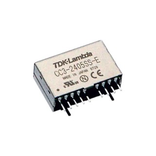 TDK-Lambda CC-E Series DC/DC Converter 12V DC, 250mA, 36V/18V Input, 3W, Through Hole, -40°C to 85°C, CC3-2412SS-E