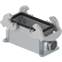Wieland Heavy Duty Power Connector Housing, Bottom BAS GUT GC Range, Double Lever, Aluminium, IP54, Surface 70.331.1635.0