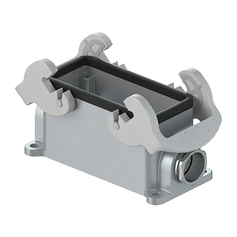 Wieland Heavy Duty Power Connector Housing, Bottom BAS GUT GC Range, Double Lever, Aluminium, IP54, Surface 70.331.1635.0