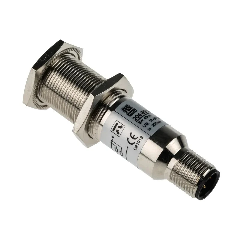RS Pro Diffuse Reflection Photoelectric Sensor, Cylindrical, 0.4 m Detection Range, NPN NO/NC, M12 Connector, , PR18 IP67