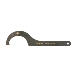 SKF Adjustable Hook Spanner 150 mm, Steel, Medium Carbon, Phosphated Coated HNA 14-24