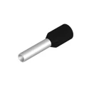 Weidmüller Insulated Crimp Bootlace Ferrule, 8mm Pin Length, 1.7mm Pin Diameter, Polypropylene, Black, 16 AWG 9004350000