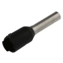 Weidmüller Insulated Crimp Bootlace Ferrule, 8mm Pin Length, 1.7mm Pin Diameter, Polypropylene, Black, 16 AWG 9004350000