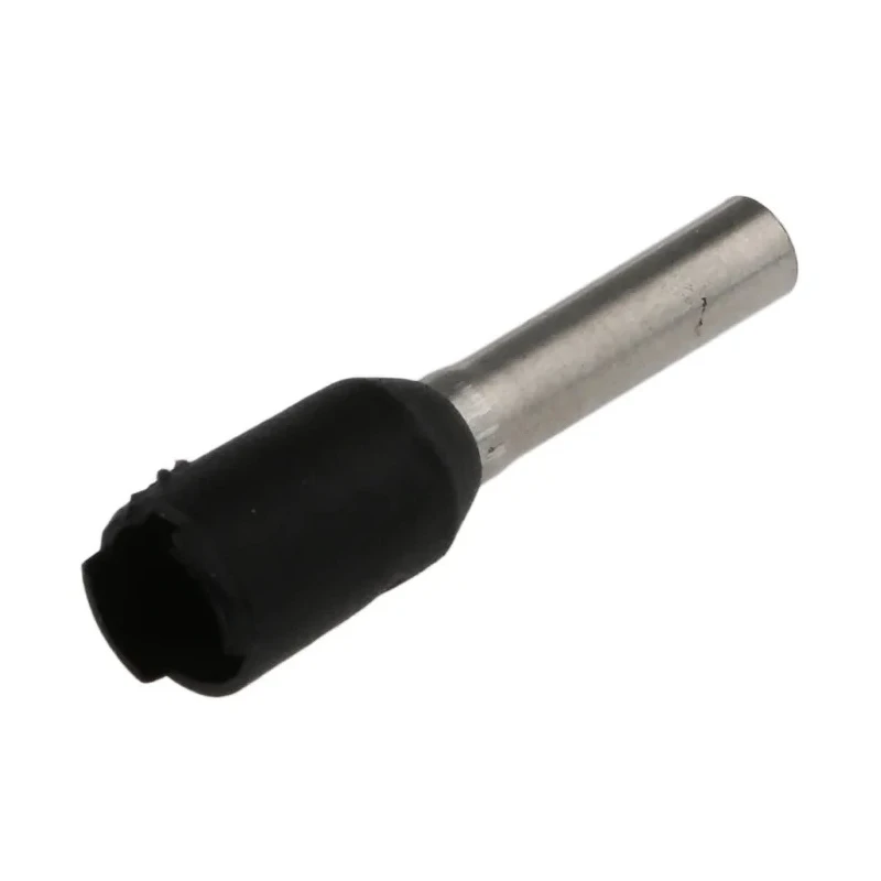 Weidmüller Insulated Crimp Bootlace Ferrule, 8mm Pin Length, 1.7mm Pin Diameter, Polypropylene, Black, 16 AWG 9004350000