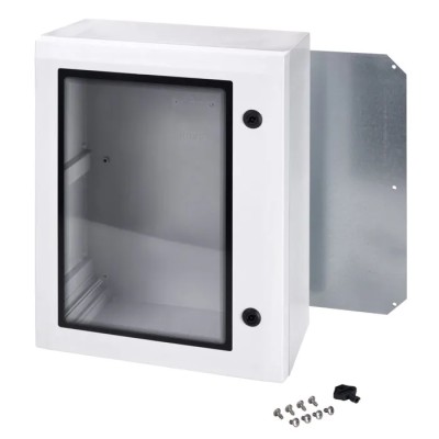 Fibox Polycarbonate Wall Box IP65, Transparent Door, 500 x 400 x 210 mm ARCA 504021W