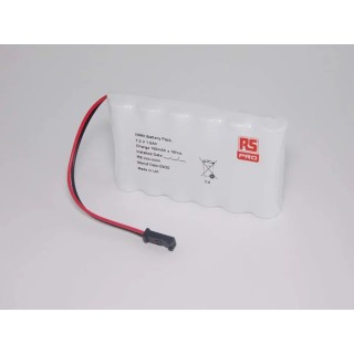 RS PRO AA Rechargeable Battery Pack, 7.2V, 940 mAh, 6 Cell, NiMH, Wire Termination, 204-2759