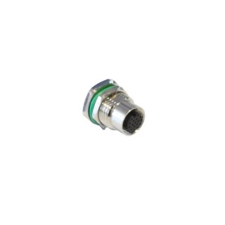 Bulgin Circular Connector, M12, 17 Contacts, Panel Mount, Socket, Female, IP67, Buccaneer M12 Series PXMBNI12FPF17AFLPG9001
