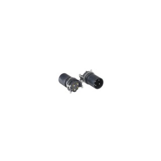 Bulgin Circular Connector 4 Contacts Panel Mount M12 Socket Male IP67 Buccaneer M12 Series 