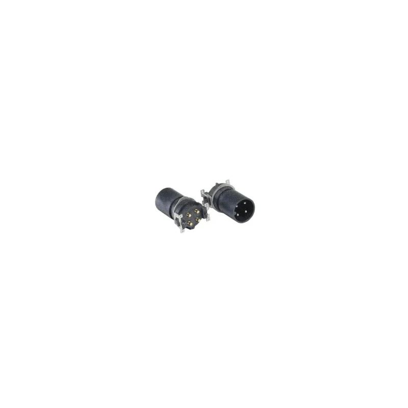Bulgin Circular Connector 4 Contacts Panel Mount M12 Socket Male IP67 Buccaneer M12 Series 