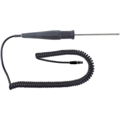 RS Pro Perforated Air Temperature Probe, 110 mm Length, 4 mm Diameter, -50°C to 50°C, DIN Connector, Stainless Steel PT100