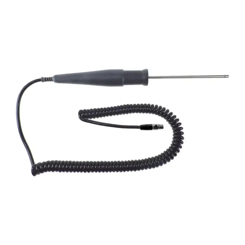 RS Pro Perforated Air Temperature Probe, 110 mm Length, 4 mm Diameter, -50°C to 50°C, DIN Connector, Stainless Steel PT100