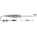 RS Pro Perforated Air Temperature Probe, 110 mm Length, 4 mm Diameter, -50°C to 50°C, DIN Connector, Stainless Steel PT100