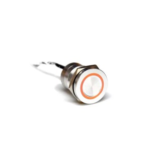 Bulgin Capacitive Switch Latching NC Illuminated Red Green 24V IP69 IP68 Stainless Steel MC19LCSGR