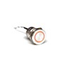 Bulgin Capacitive Switch Latching NC Illuminated Red Green 24V IP69 IP68 Stainless Steel MC19LCSGR