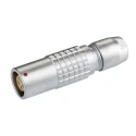 LEMO Circular Connector 5 Contacts Cable Socket Female IP50 Brass Straight Solder 1B Series PHG.1B.305.CLLD52
