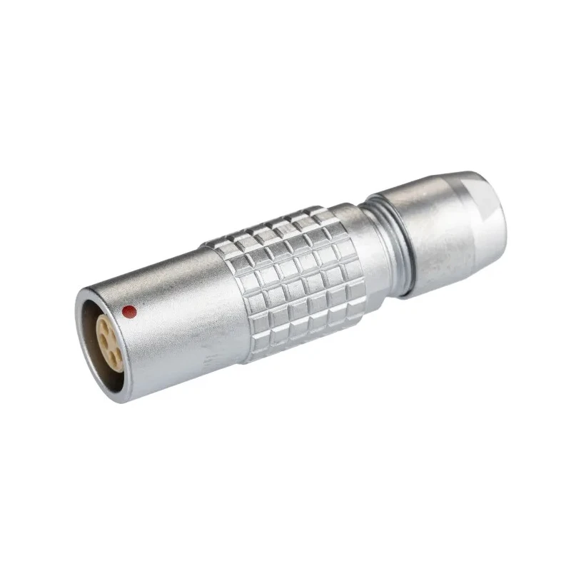 LEMO Circular Connector 5 Contacts Cable Socket Female IP50 Brass Straight Solder 1B Series PHG.1B.305.CLLD52