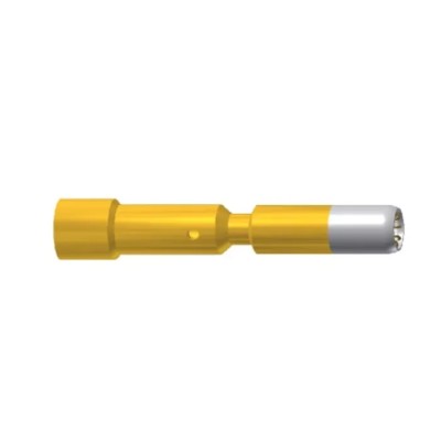 TE Connectivity Female Crimp Socket Contact, Gold Plated Brass, 1 mm, 10A, Hyperboloid Series 60.001.11