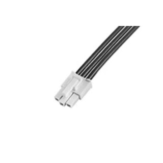 Molex 3 Way Female Mini-Fit Jr to 3 Way Female Pigtail Wire to Board Cable, 600 mm, Black Nylon Jacket, 600V, 215321-1033