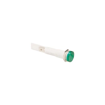 Bulgin Vandal Resistant LED Panel Mount Indicator, 7.1 mm, Tab Termination, Amber, 230V DC, IP67, IP66 L024500MAA