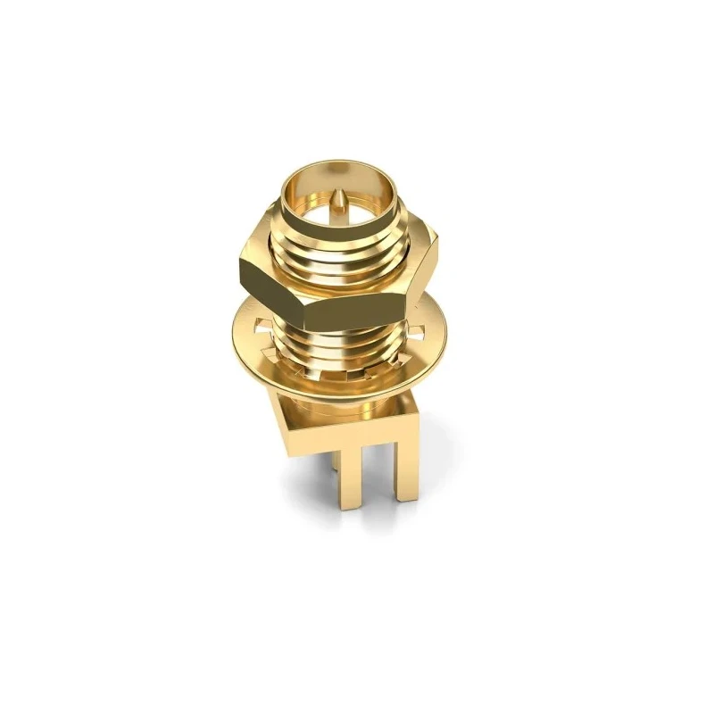 Wurth Elektronik WR-RPSMA Series Surface Mount SMA Coaxial Connector, Female, 50 Ω, Straight Body, Solder 63012242121508