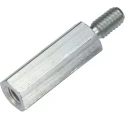 Wurth Elektronik Steel Standoff M5 Female/Male Hex 40 mm Body, 10 mm Stud, Gloss Zinc 971400581
