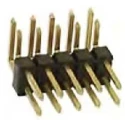 Amphenol Communications Solutions EconoStik Series Right Angle Through Hole Pin Header 6 Contacts, 2.54 10129382-906002BLF