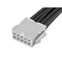 Molex Mini-Fit Jr Male Wire to Board Cable, 10 Way, 600 mm, Black Nylon, 600V, Unterminated, 215328-1103