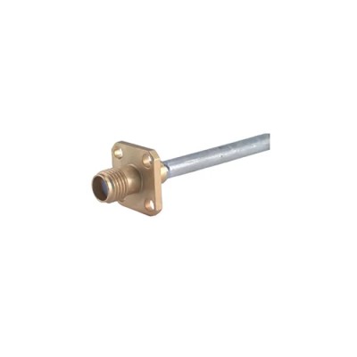 Huber+Suhner Coaxial Connector Flange Female SMA 50 Ohm, Straight Body Solder, Gold Plating, 18GHz 25_SMA-50-3-15/111_NE