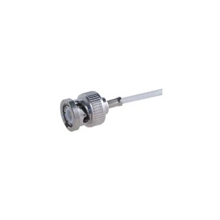 Huber+Suhner Coaxial Connector Cable Male BNC, 75 Ω, Straight Body, Crimp, Brass, 1 GHz 11_BNC-75-4-6/133_NH