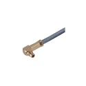 Huber+Suhner Coaxial Connector Cable Male MCX, 50 Ω, Right Angle, Crimp, Brass Body 16_MMCX-50-2-2/111_OH