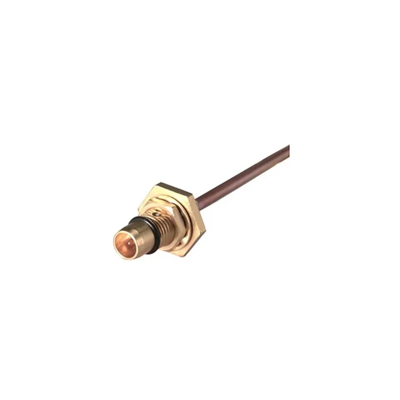 Huber+Suhner BMA Coaxial Connector, Cable Mount, Male, 50 Ω, Straight, Solder, Gold-Plated Body, 18 GHz 14_BMA-50-2-2/111_NE