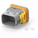 TE Connectivity LEAVYSEAL Automotive Connector Male Grey Cable 22 Way Crimp Termination 2-1823449-1