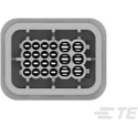 TE Connectivity LEAVYSEAL Automotive Connector Male Grey Cable 22 Way Crimp Termination 2-1823449-1