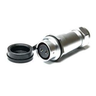 RS PRO Circular Connector Cable Socket, Female, 2 Contacts, M20, 25A, 500V, IP67, Chrome Plated Brass, SF20 Series 206-5152